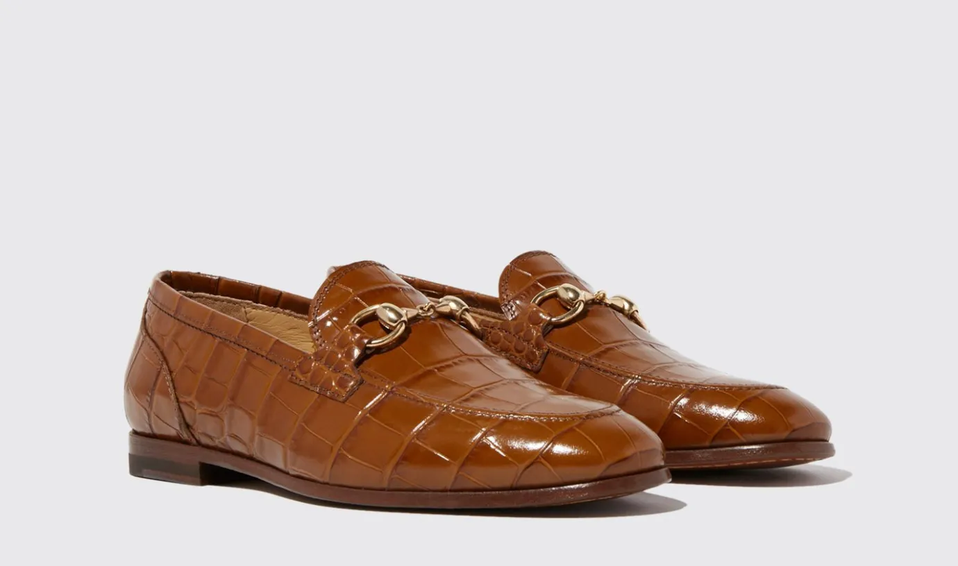 Frauen Scarosso Alessandra Brown Kroko