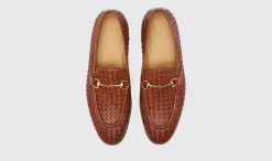 Manner Scarosso Alessandro Cognac Gewebt