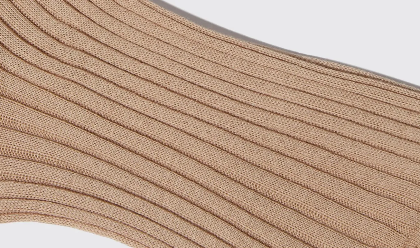 Frauen Scarosso Beige Baumwoll-Sockchen