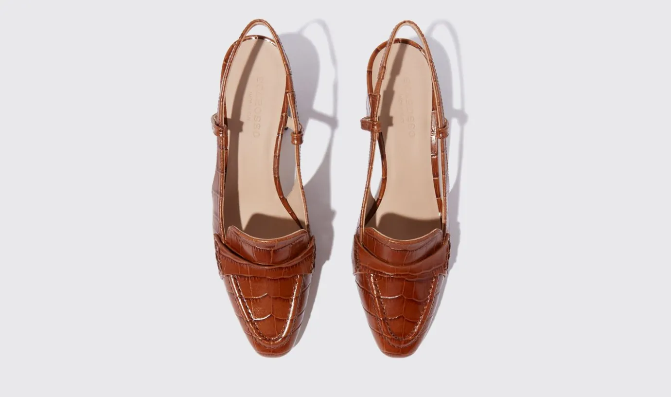 Frauen Scarosso Bianca Tan Croco