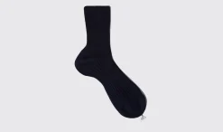 Frauen Scarosso Blaue Baumwoll-Sockchen