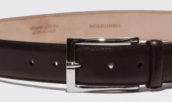 Manner Scarosso Cintura Marrone Scuro Classica