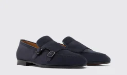 Manner Scarosso Ernesto Blaues Wildleder
