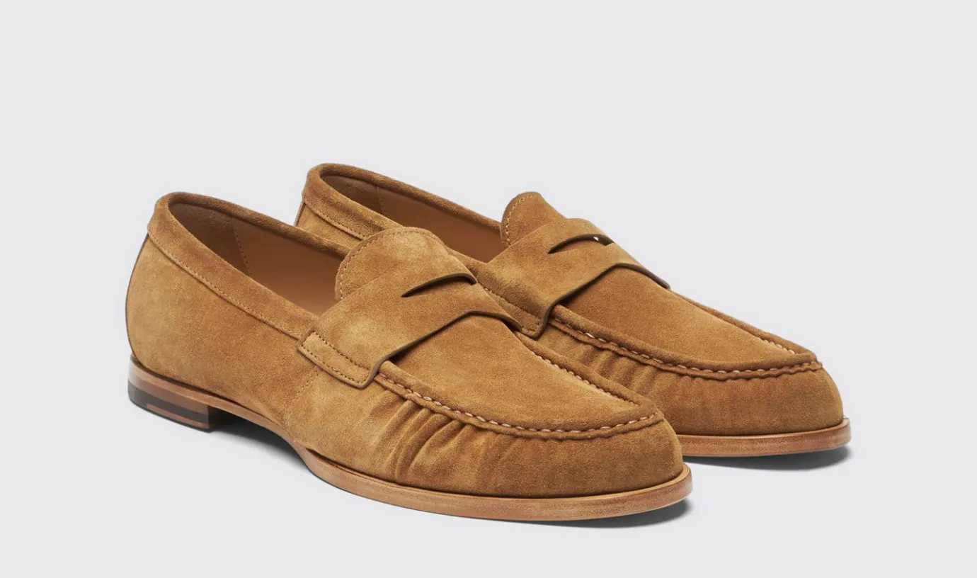 Manner Scarosso Fred Tan Wildleder