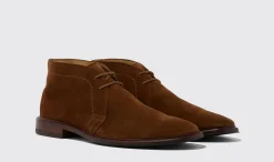 Manner Scarosso Gary Tobacco Wildleder