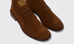 Manner Scarosso Gary Tobacco Wildleder