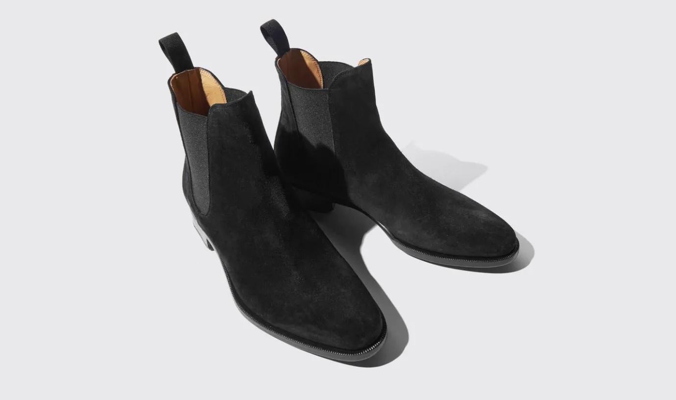 Manner Scarosso Giancarlo Nero Scamosciato