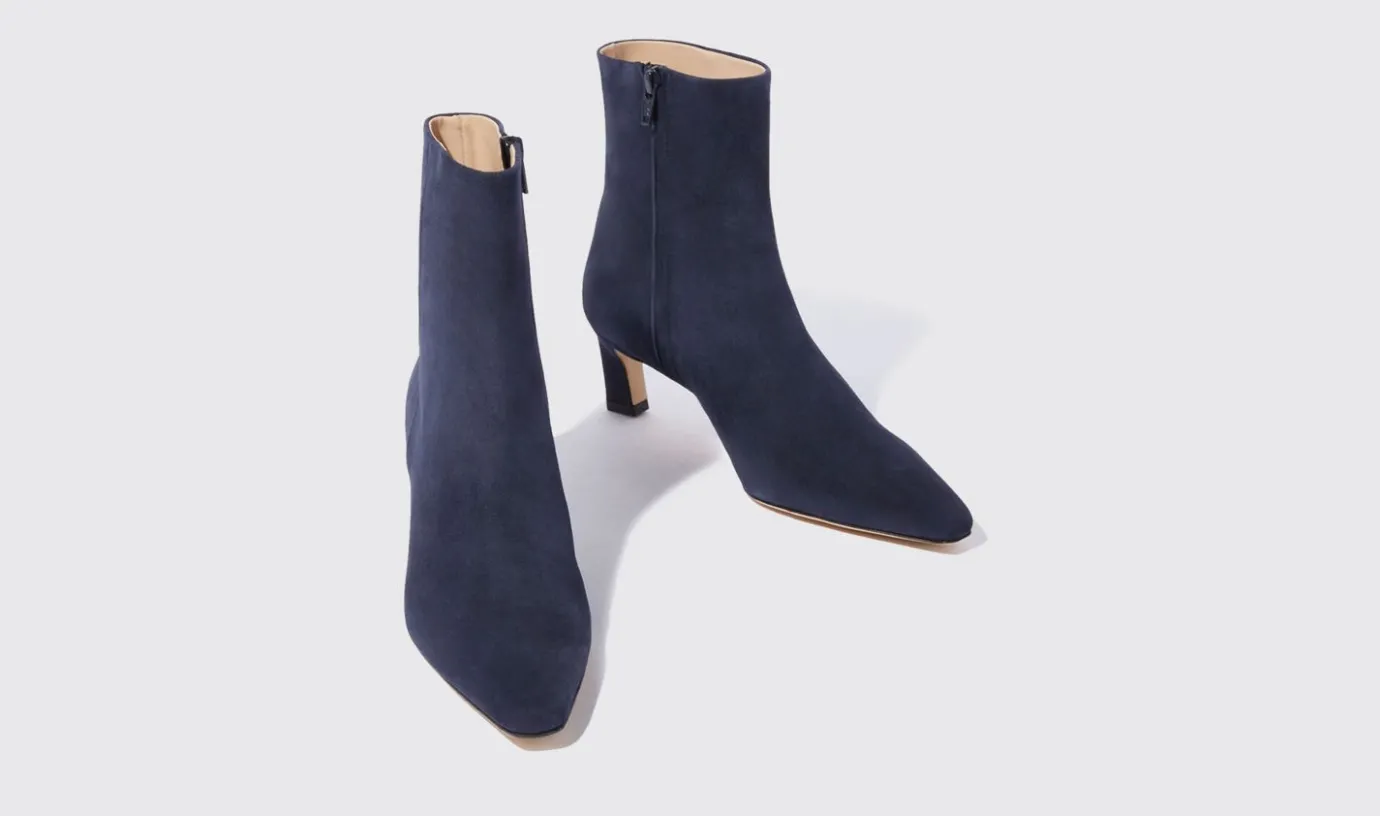 Frauen Scarosso Kitty Blue Wildleder