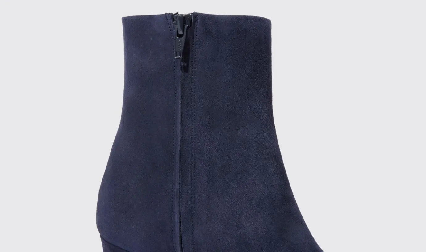 Frauen Scarosso Kitty Blue Wildleder
