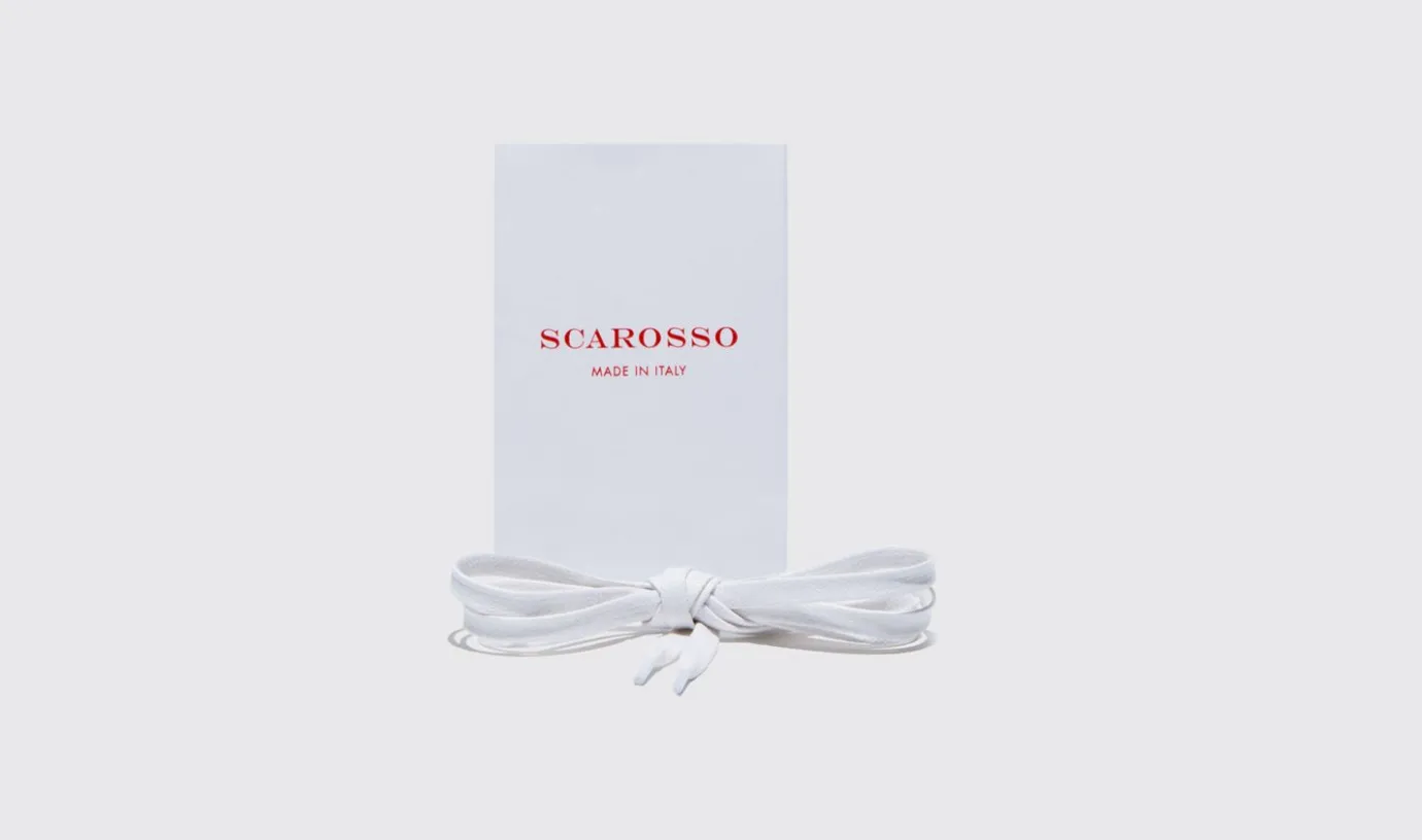 Manner Scarosso Laccio Bianco Sportivo