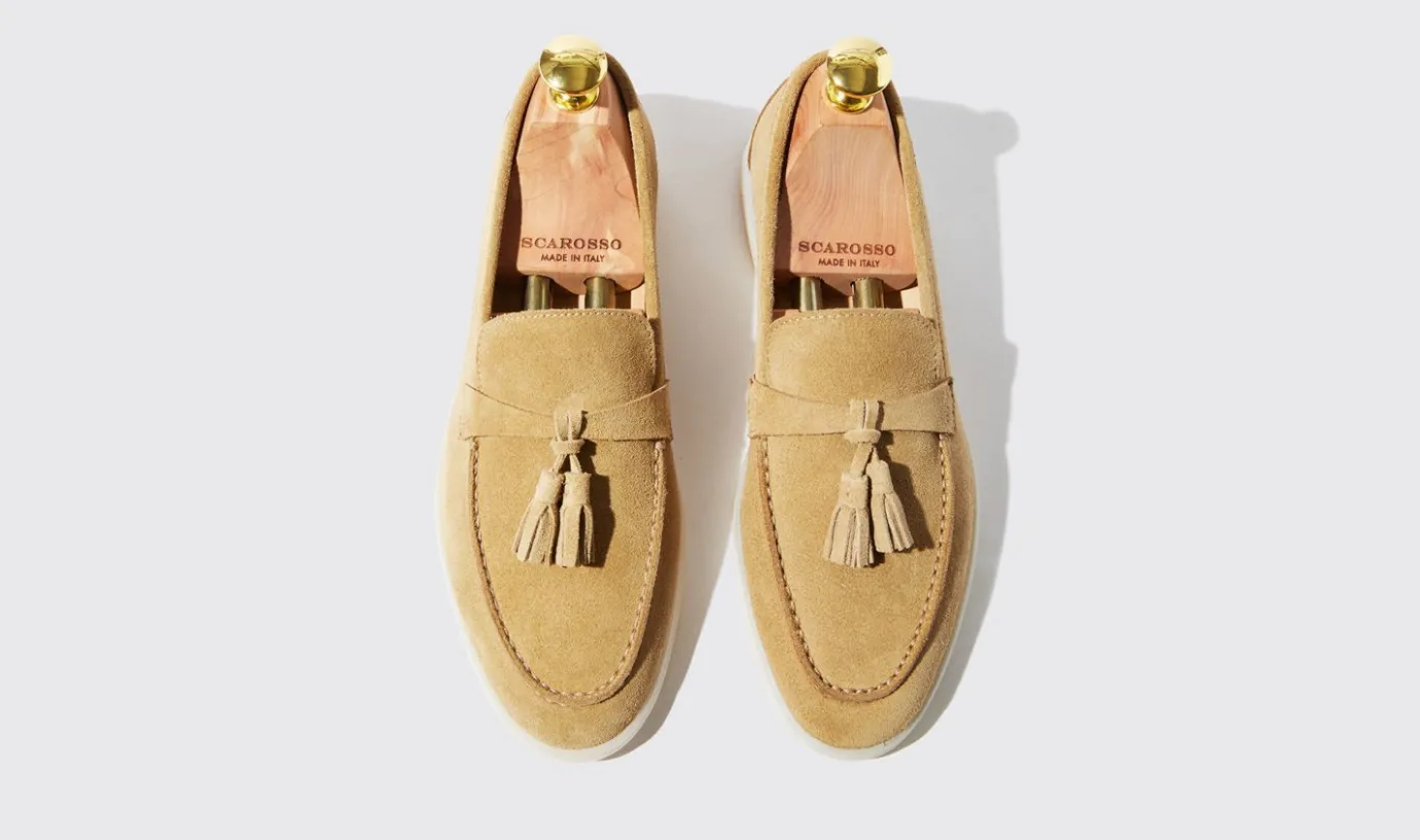 Frauen Scarosso Leandra Beige Scamosciata