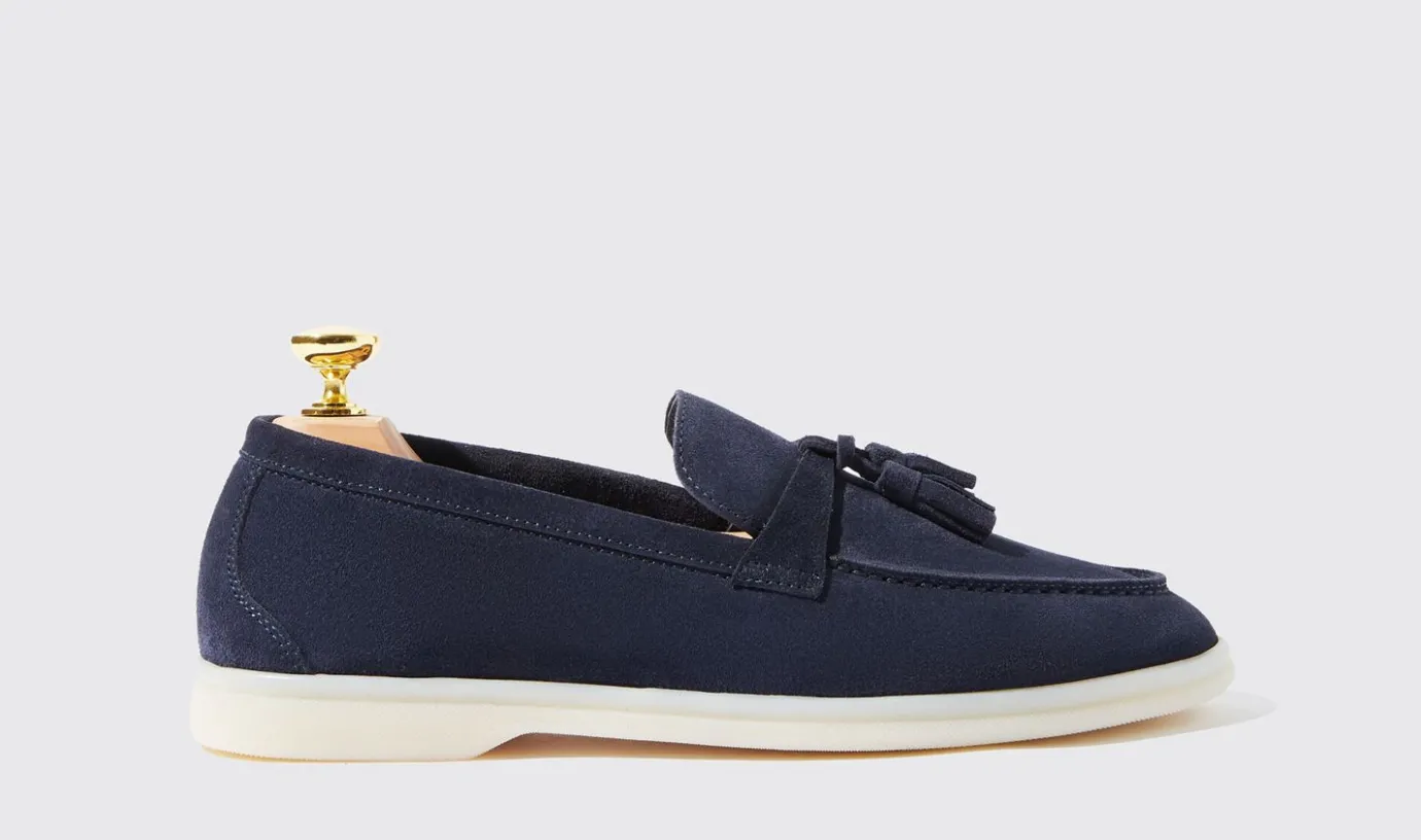 Frauen Scarosso Leandra Blu Scamosciata