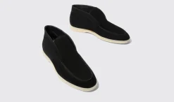 Manner Scarosso Leonardo Black Wildleder Edit