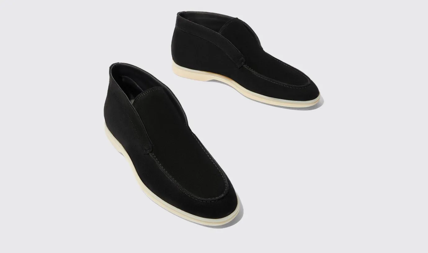 Manner Scarosso Leonardo Black Wildleder Edit