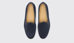 Manner Scarosso Livio Blaues Wildleder