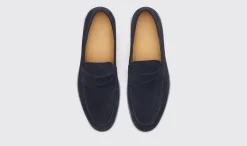 Manner Scarosso Luciano-Blaues Wildleder