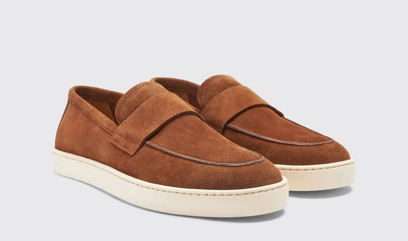 Manner Scarosso Lucio Tan Wildleder