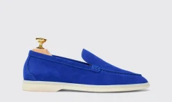 Frauen Scarosso Ludovica Electric Blue Wildleder