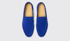 Frauen Scarosso Ludovica Electric Blue Wildleder