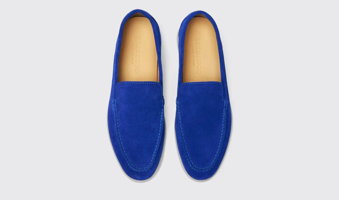 Frauen Scarosso Ludovica Electric Blue Wildleder