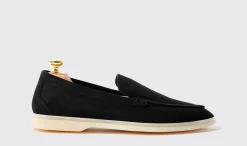 Manner Scarosso Ludovico Black Wildleder Edit