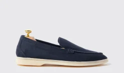 Manner Scarosso Ludovico Blu Scamosciato
