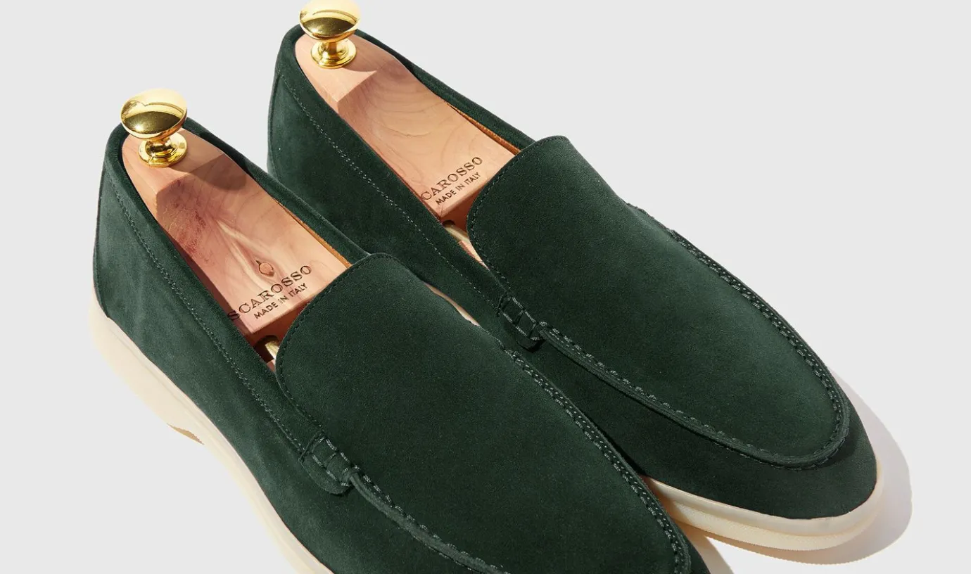 Manner Scarosso Ludovico Verde Scamosciato