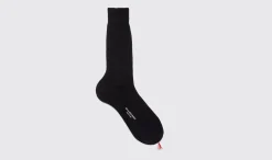 Manner Scarosso Marineblaue Wadensocken Aus Baumwolle