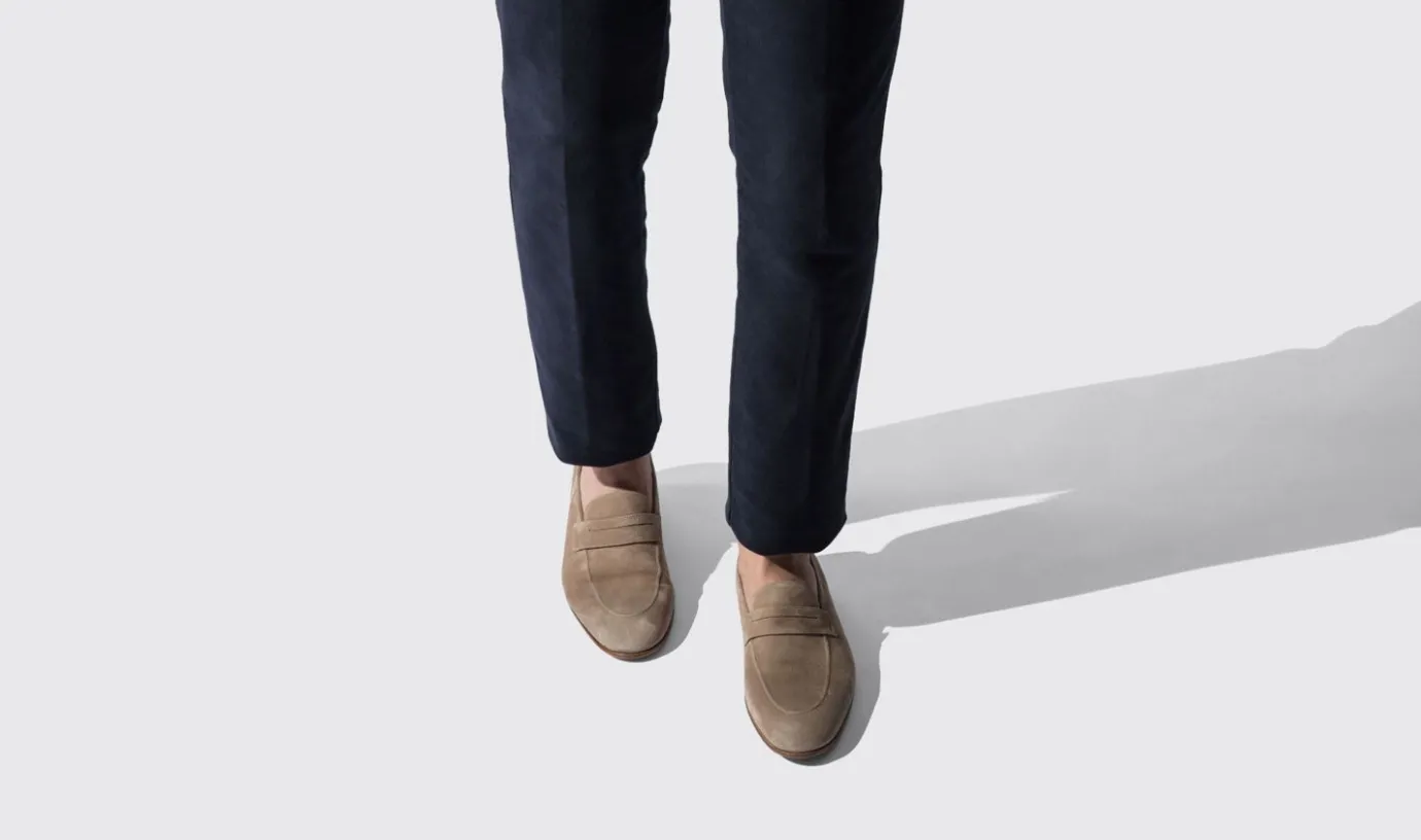 Manner Scarosso Marzio Taupe Scamosciato