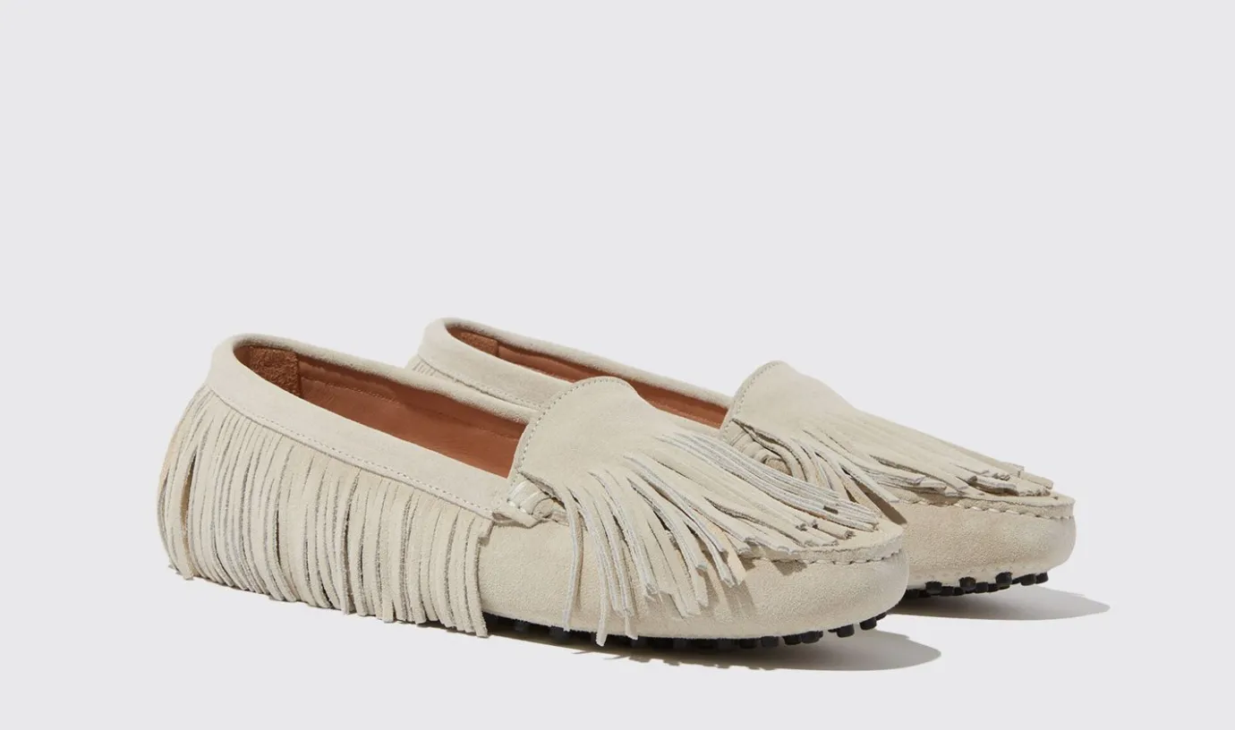 Frauen Scarosso Maya-Creme-Wildleder