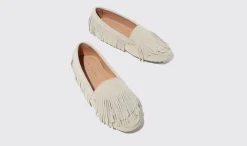 Frauen Scarosso Maya-Creme-Wildleder