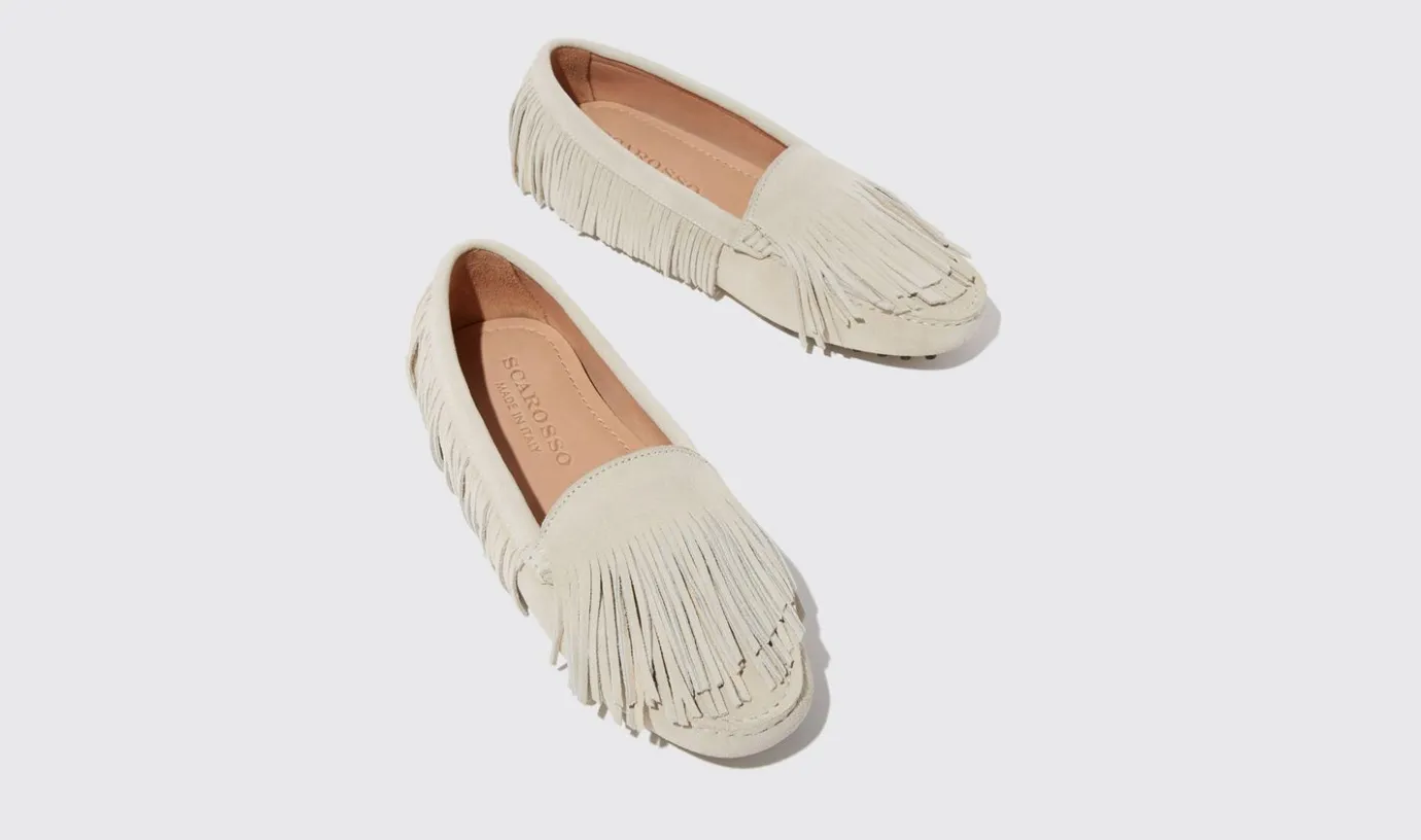 Frauen Scarosso Maya-Creme-Wildleder