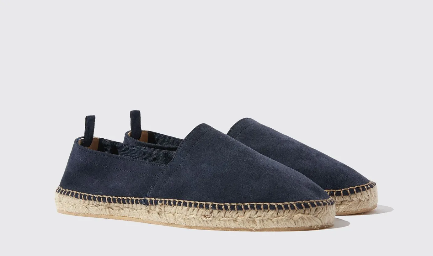 Manner Scarosso Pablo Blaues Wildleder