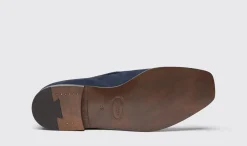 Manner Scarosso Rodolfo Blaues Wildleder