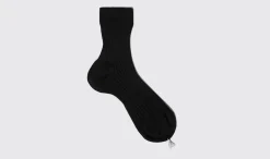 Frauen Scarosso Schwarze Baumwoll-Sockchen