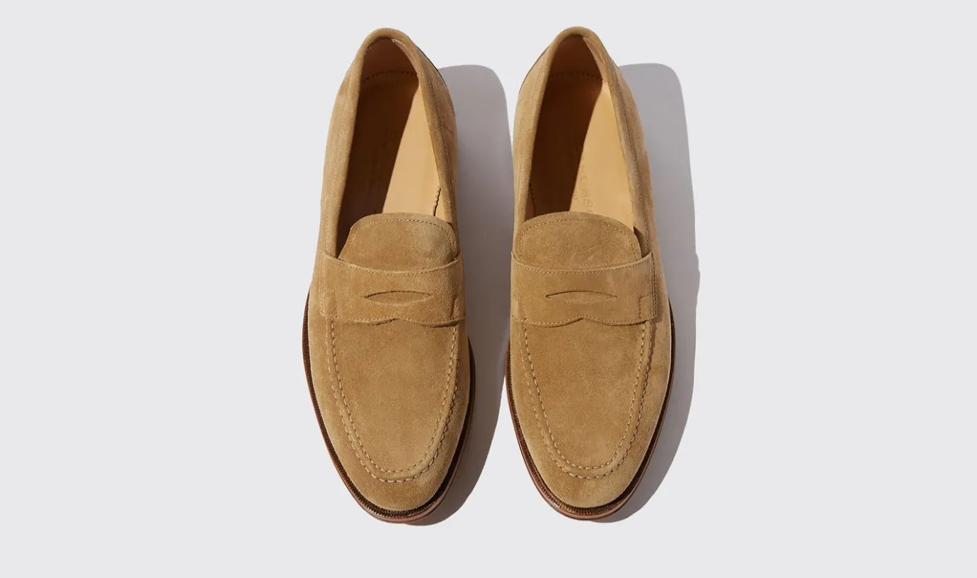 Manner Scarosso Stefano Beige Scamosciato