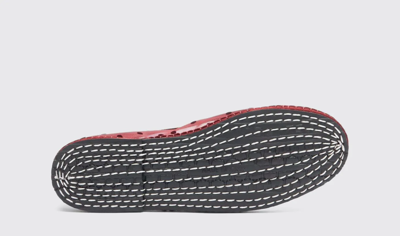 Frauen Scarosso Valentina Burgunder Mesh