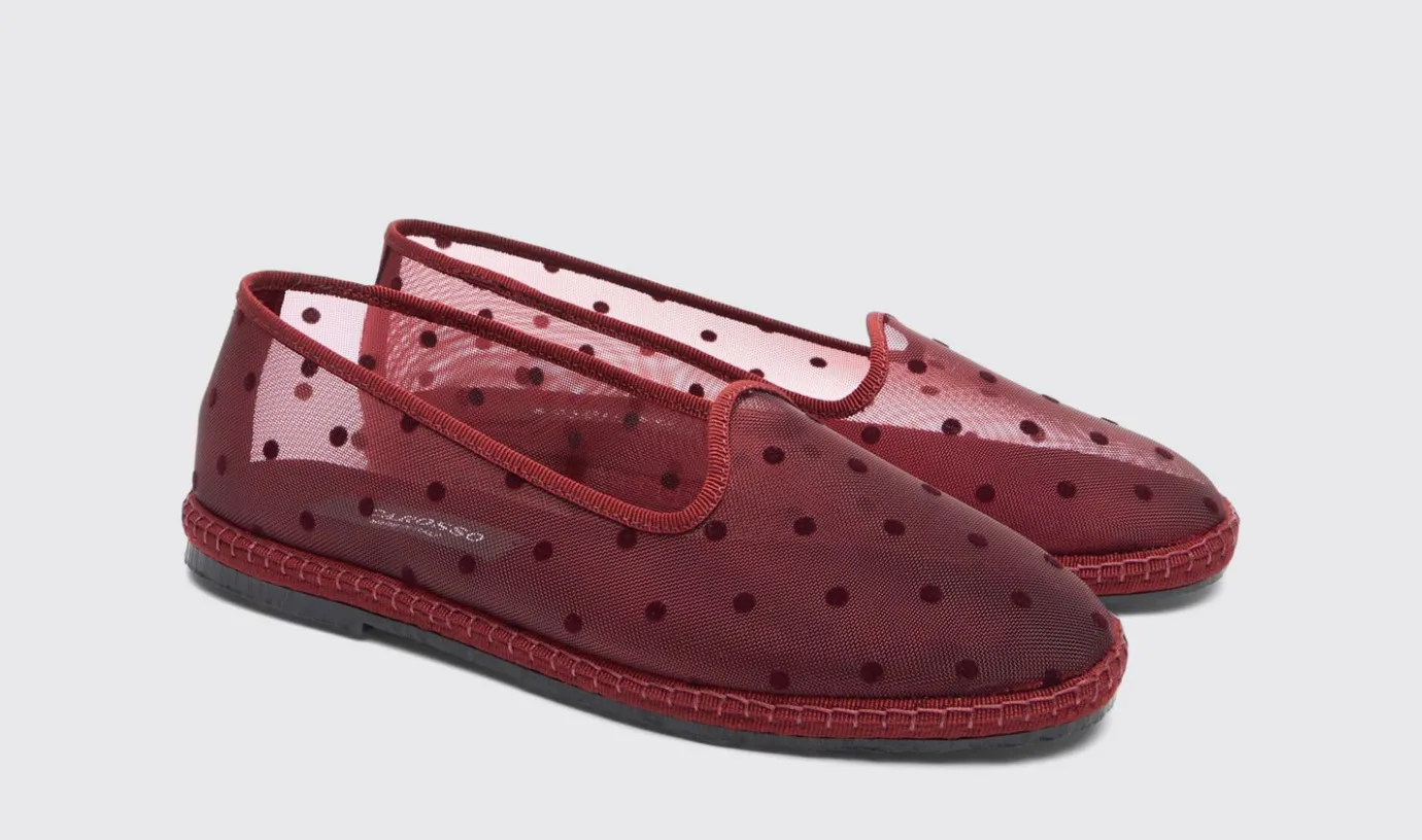 Frauen Scarosso Valentina Burgunder Mesh