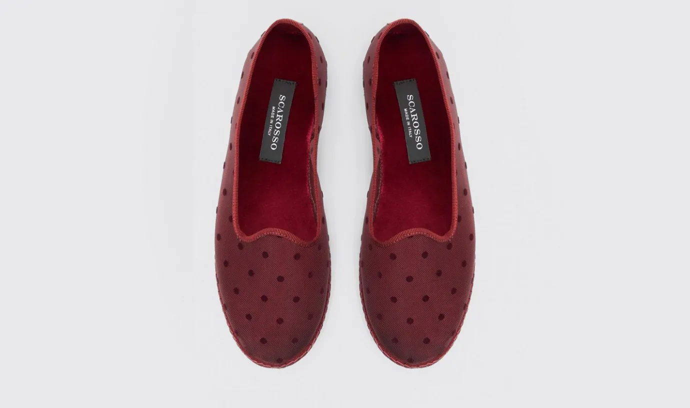 Frauen Scarosso Valentina Burgunder Mesh