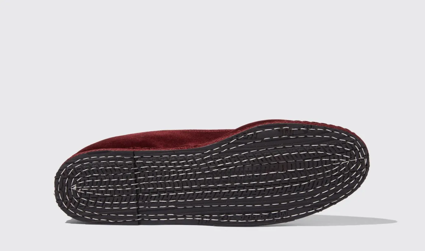 Manner Scarosso Valentino Bordeaux Velluto