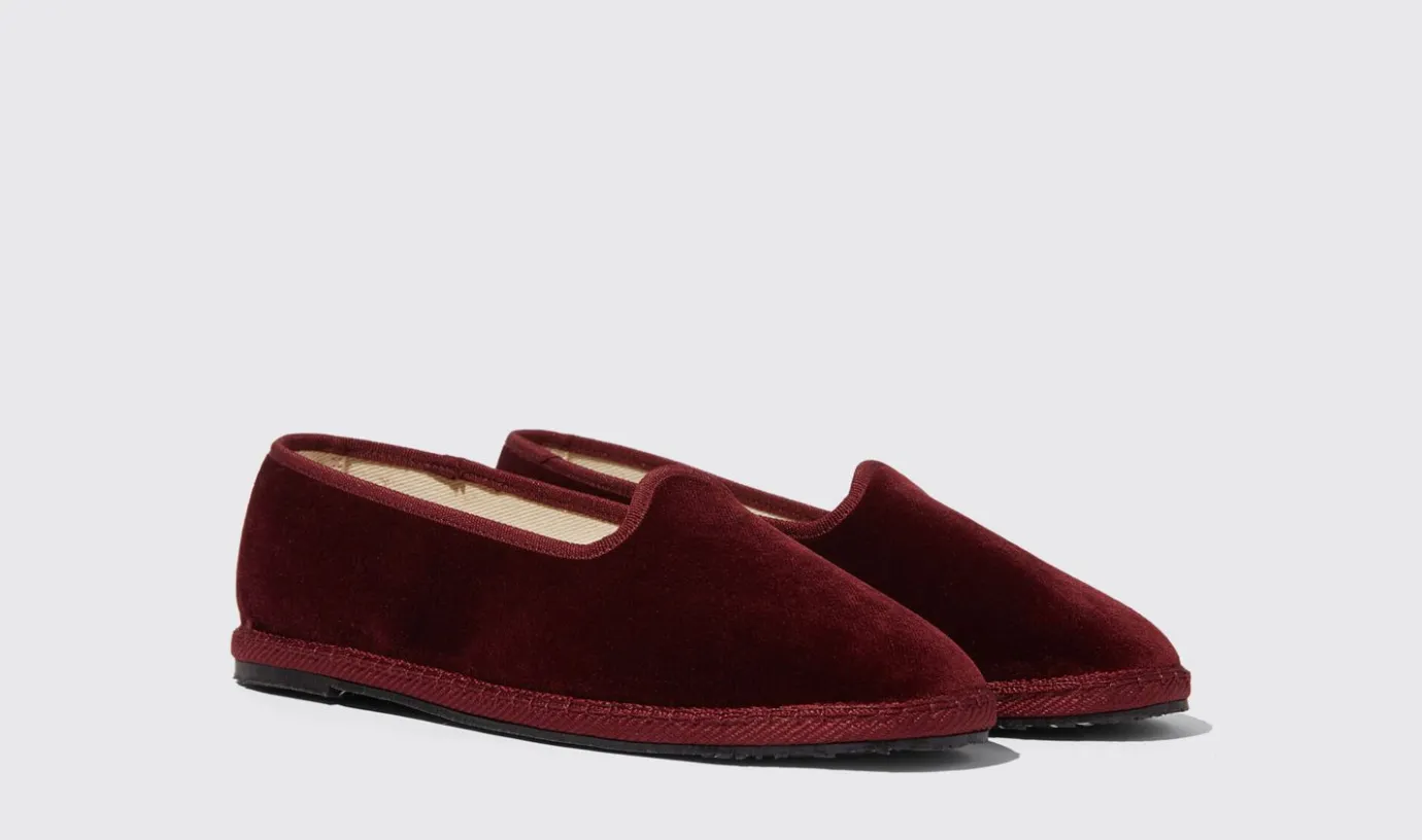 Manner Scarosso Valentino Bordeaux Velluto