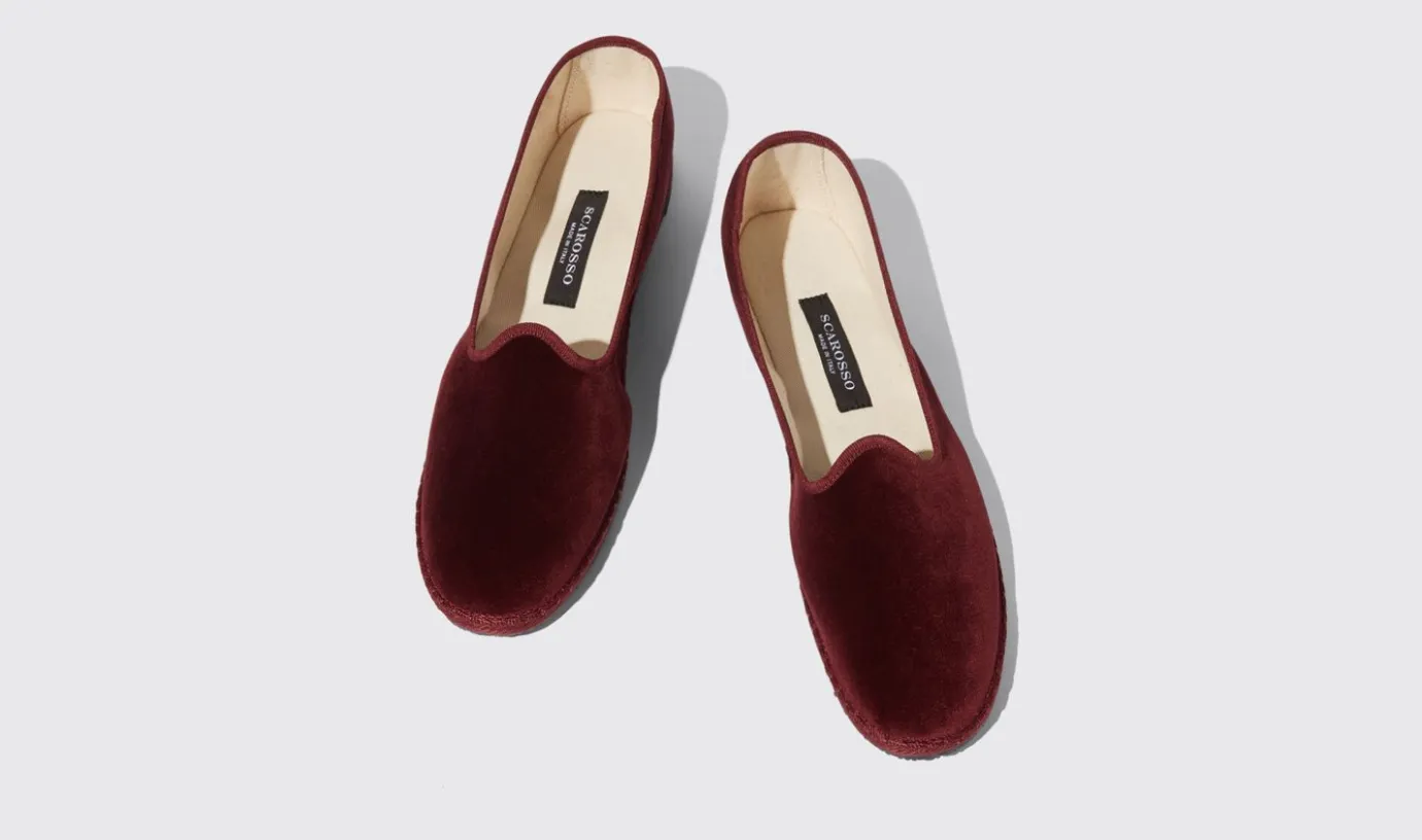 Manner Scarosso Valentino Bordeaux Velluto