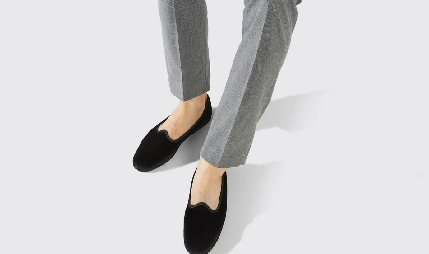 Manner Scarosso Valentino Nero Velluto